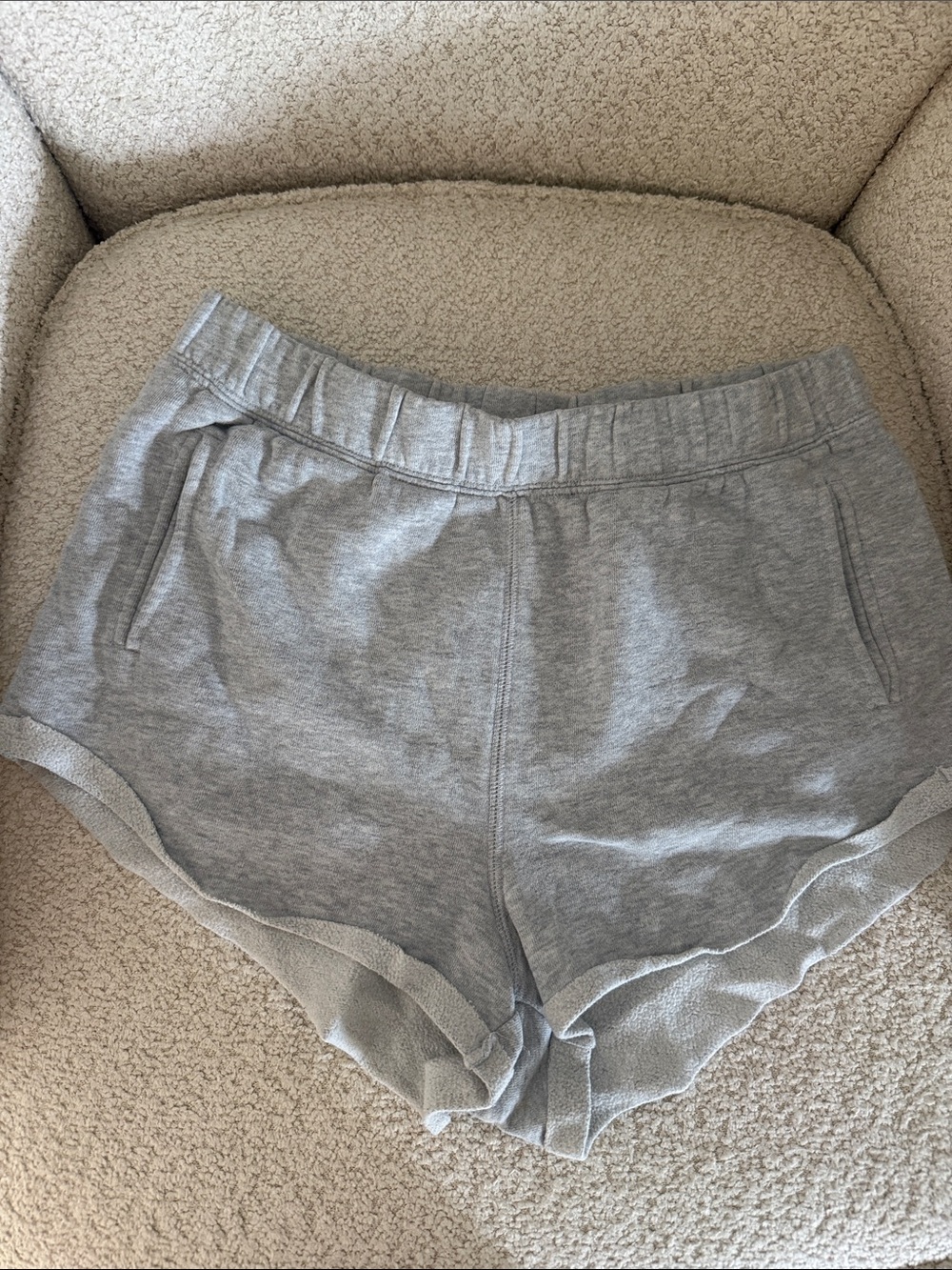 PacSun Light Gray Athletic Lounge Shorts